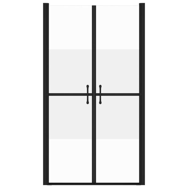vidaXL Dusjdør halvfrostet ESG (83-86)x190 cm