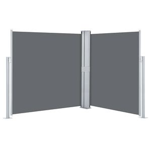 vidaXL Uttrekkbar sidemarkise 140x600 cm antrasitt