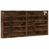 vidaXL Hyller r&oslash;kt eik 100x8,5x50 cm konstruert tre