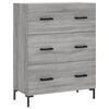 vidaXL Highboard gr&aring; sonoma 69,5x34x180 cm konstruert tre