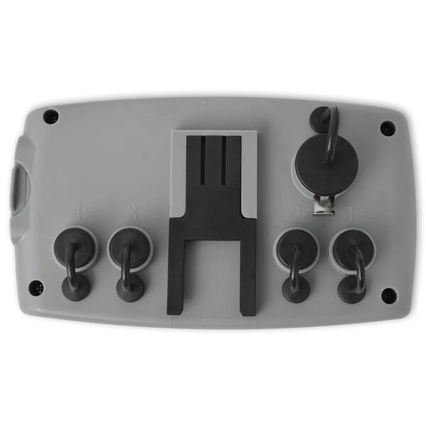 vidaXL Digital vanningstimer med 4 stasjoner og fuktighetssensor 3V