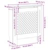 vidaXL Radiatordeksel MDF 78 cm