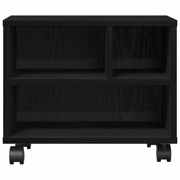 vidaXL Skiverstativ Svart Eik 41 x 32 x 33.5 cm Konstruert tre