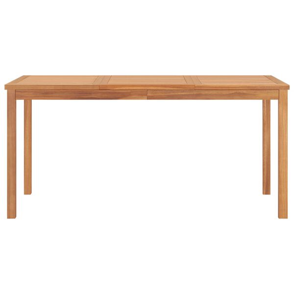 vidaXL Utendørs spisebord 160x80x77 cm heltre teak