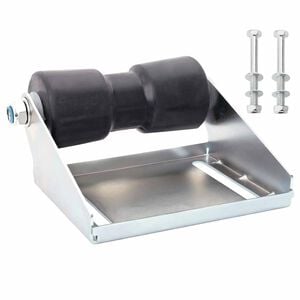 vidaXL B&aring;trulle med brakett 20,3 cm S&oslash;lv Galvanisert st&aring;l