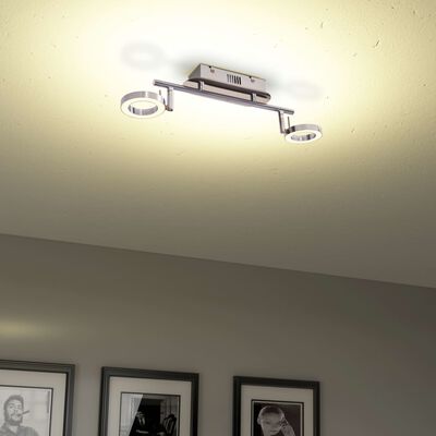 vidaXL LED-vegg-/taklampe med 2 lys varmhvit