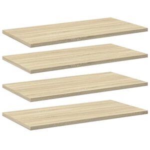 vidaXL Hylleplater 4 stk sonoma eik 60x30x1,5 cm sponplate