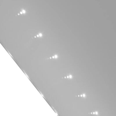 vidaXL Veggspeil med LED-lys 100 x 60 cm (L x H)