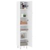vidaXL Highboard hvit 34,5x34x180 cm konstruert tre