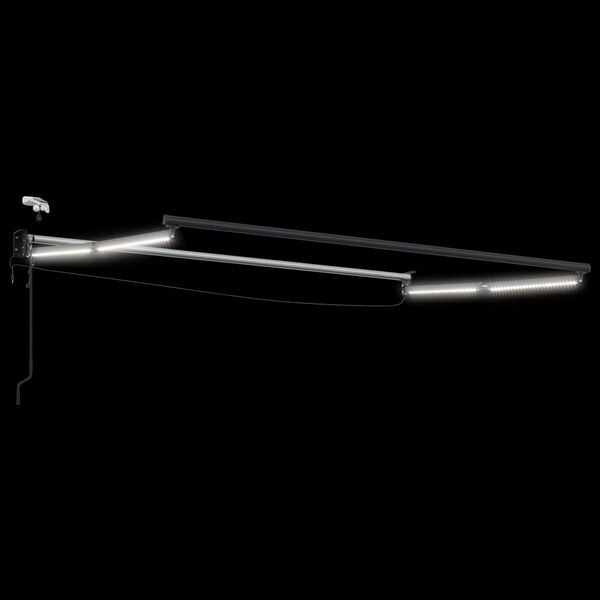 vidaXL Elektrisk uttrekkbar markiseramme Antrasitt 3 x 2,5 m Aluminium