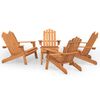 vidaXL Adirondack loungesett 5 deler heltre akasie