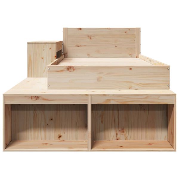 vidaXL Sengeramme uten madrass 75x190 cm heltre furu