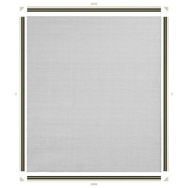 vidaXL Magnetisk insektskjerm for vindu hvit 130x150 cm glassfiber