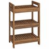 vidaXL Badehylle Naturlig 45 x 30 x 71 cm Massivt Teaktre