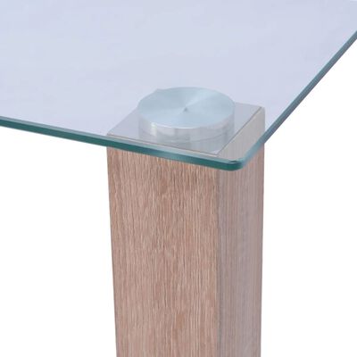 vidaXL Spisebord Glass 120x60x75 cm