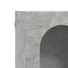 vidaXL Hengende skap Betonggr&aring; 59 x 20 x 100 cm Konstruert tre
