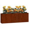 vidaXL Vegghengte plantekasser 2 stk rust 53x10x17 cm cortenst&aring;l