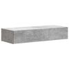 vidaXL Vegghengt Sidebord 87,5 x 34,5 x 17 cm Konstruert tre Betonggr&aring;