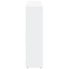 vidaXL Bokhylle 3 etasjer hvit 137,5x29x103,5 cm konstruert tre