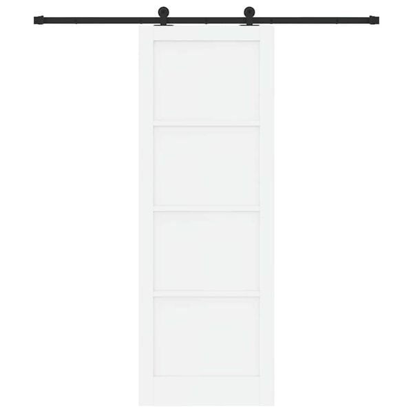 vidaXL Skyved&oslash;r ORKDAL Hvit 83 x 232 cm Massiv furu