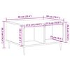 vidaXL Salongbord gammelt tre 60x50x36,5 cm konstruert tre