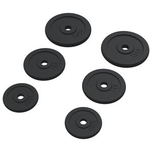 vidaXL Vektskiver 6 stk 30 kg st&oslash;pejern