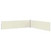 vidaXL Uttrekkbar sidemarkise 170x1200 cm kremhvit