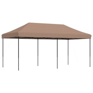 vidaXL Sammenleggbart partytelt pop-up brun 580x292x315 cm