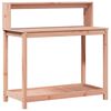 vidaXL Pottebord med hyller 108x50x109,5 cm heltre furu