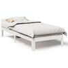 vidaXL Sengeramme uten madrass hvit 90x200 cm heltre furu