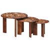 vidaXL Nestende Kaffebord 3 stk. Flerfarget &Oslash; 54 x 40 cm