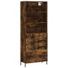 vidaXL Highboard r&oslash;kt eik 69,5x34x180 cm konstruert tre