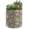 vidaXL Sirkulær gabion stolpe galvanisert stål Ø100x100 cm