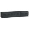 vidaXL TV-skap 147 x 34,5 x 27 cm Svart Konstruert tre