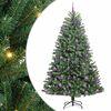 vidaXL Kunstig sammensatt juletre Gr&oslash;nn 240 cm PVC og metall