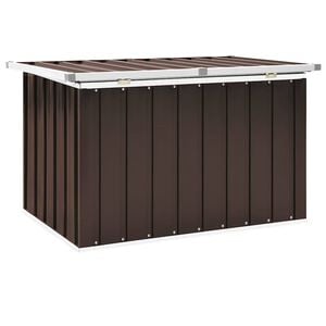 vidaXL Oppbevaringsboks for hagen brun 109x67x65 cm