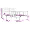 vidaXL Sengeramme med hodegavl King Size heltre