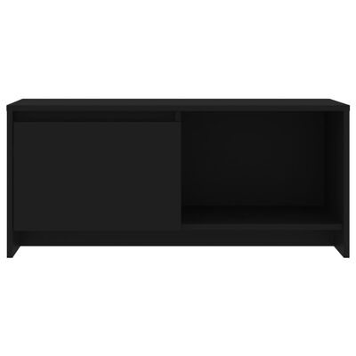 vidaXL TV-benk svart 90x35x40 cm sponplate