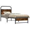 vidaXL Sengeramme uten madrass r&oslash;kt eik 75x190 cm konstruert tre