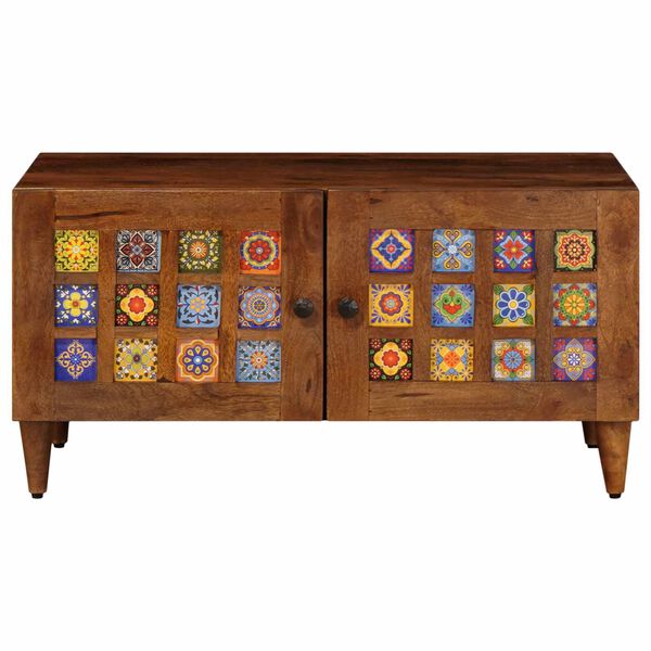 vidaXL Kaffebord Brun 80 x 50 x 40 cm Massiv mango tre