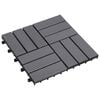 vidaXL Terrasseflis 30 pcs Gr&aring; 30 x 30 cm Acacia Hardtre