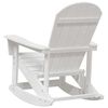 vidaXL Adirondack gyngestol Hvit 92 x 73,5 x 92 cm HDPE
