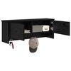 vidaXL Vegghengt kleshenger Svart Eik 80 x 20 x 30 cm Konstruert tre
