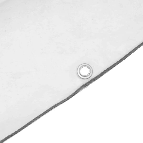 vidaXL Presenning med &oslash;yer Gjennomsiktig 4 x 4 m Polyethylen