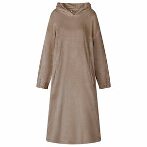 vidaXL Teppe-hettegenser Kamel s Flanell