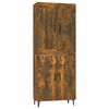 vidaXL Highboard r&oslash;kt eik 70x34x180 cm konstruert tre