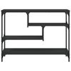 vidaXL Konsollbord svart 100x30x75 cm konstruert tre