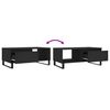 vidaXL Salongbord svart 90x50x36,5 cm konstruert tre