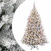 vidaXL Kunstig juletre med kuler 180 cm 300 LED-lys Varmhvit