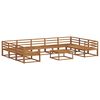 vidaXL Utend&oslash;rs sofa-sett 10 pcs Naturlig Solid akasietre
